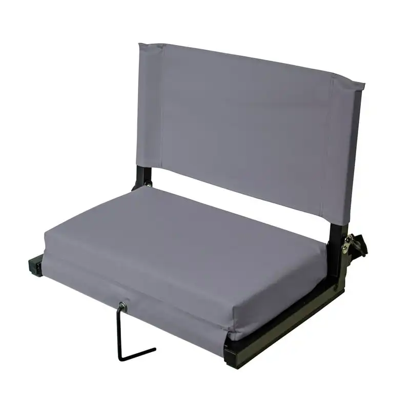 

Stadium Chairs for Bleachers with Back Support by , Large Ultra-Padded Seat for Complete Comfort, Easy Carry Handle with Adjusta