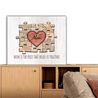 heart puzzle wooden crafts made of high quality wood as a gift for mom dad home decoration crafts personalized sign engraved