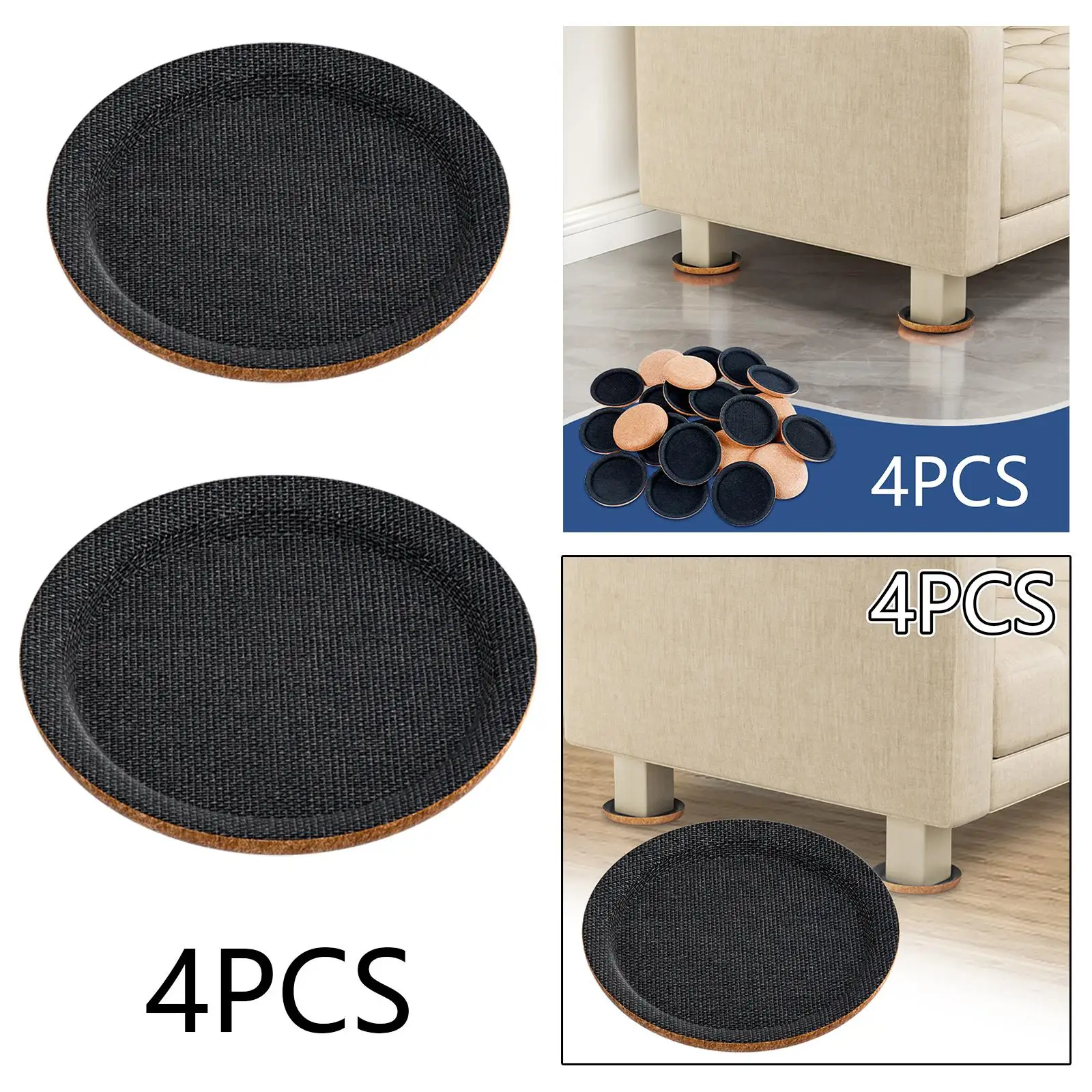 4-компонентные мебельные ползунки практичные не легко деформируемые