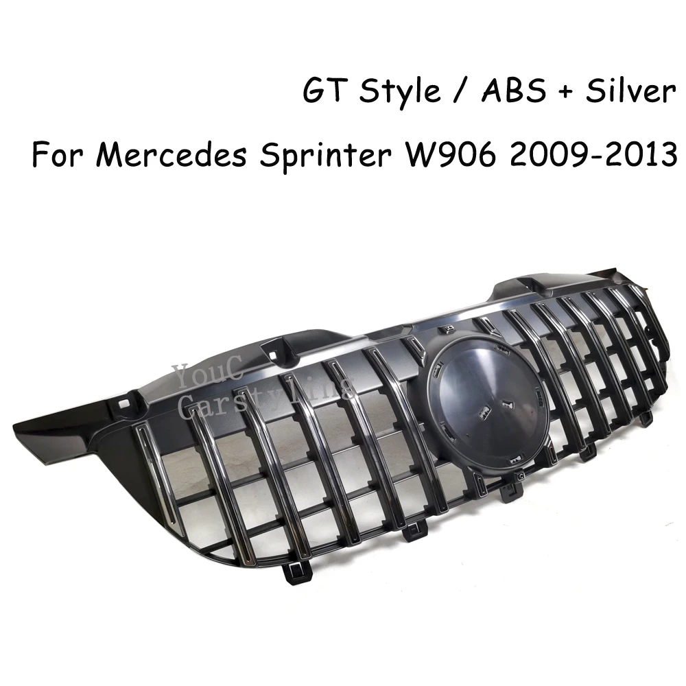 W906 GT стиль передний бампер Гриль для Mercedes Benz 2500 3500 2009-2013 фургон facelift Racing решетка