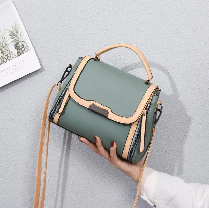 

Летняя модная сочетающаяся по цвету маленькая квадратная сумка, женские портативные сумки через плечо, Повседневная Сумка-тоут, простые ручные сумки с верхней ручкой