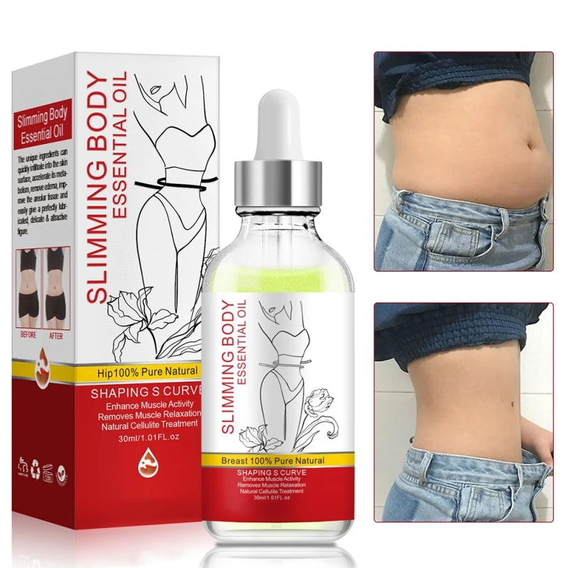 

30ml Body Slimming Oil Losing Weight Essential Oil Fat Burning Shaping S Curve Enhance Muscle Activity Natural Cellulite