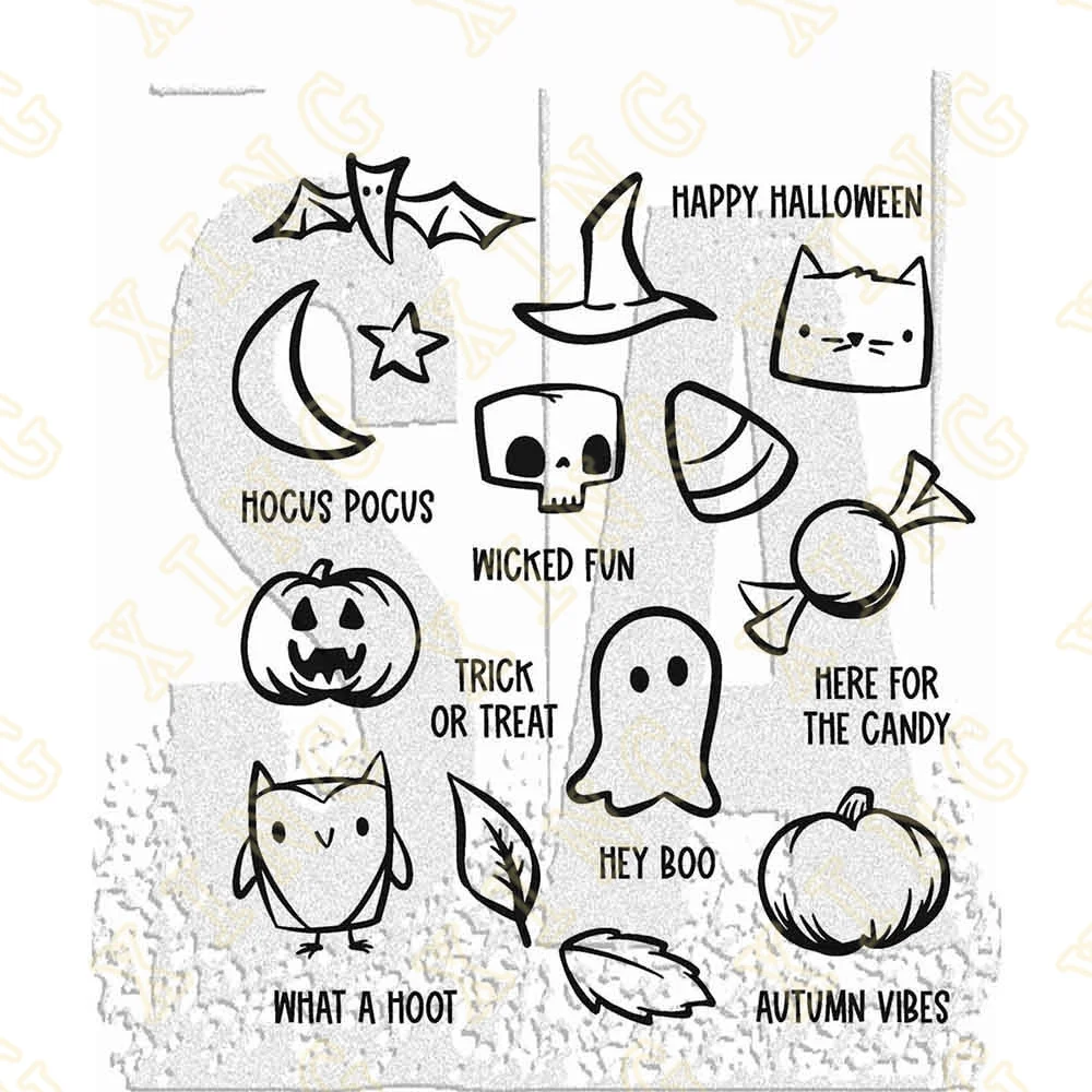 

New 2023 Tiny Frights Metal Cutting Dies and Clear Stamps for DIY Scrapbook Paper Craft Handmade Card Album Punch Art Cutter
