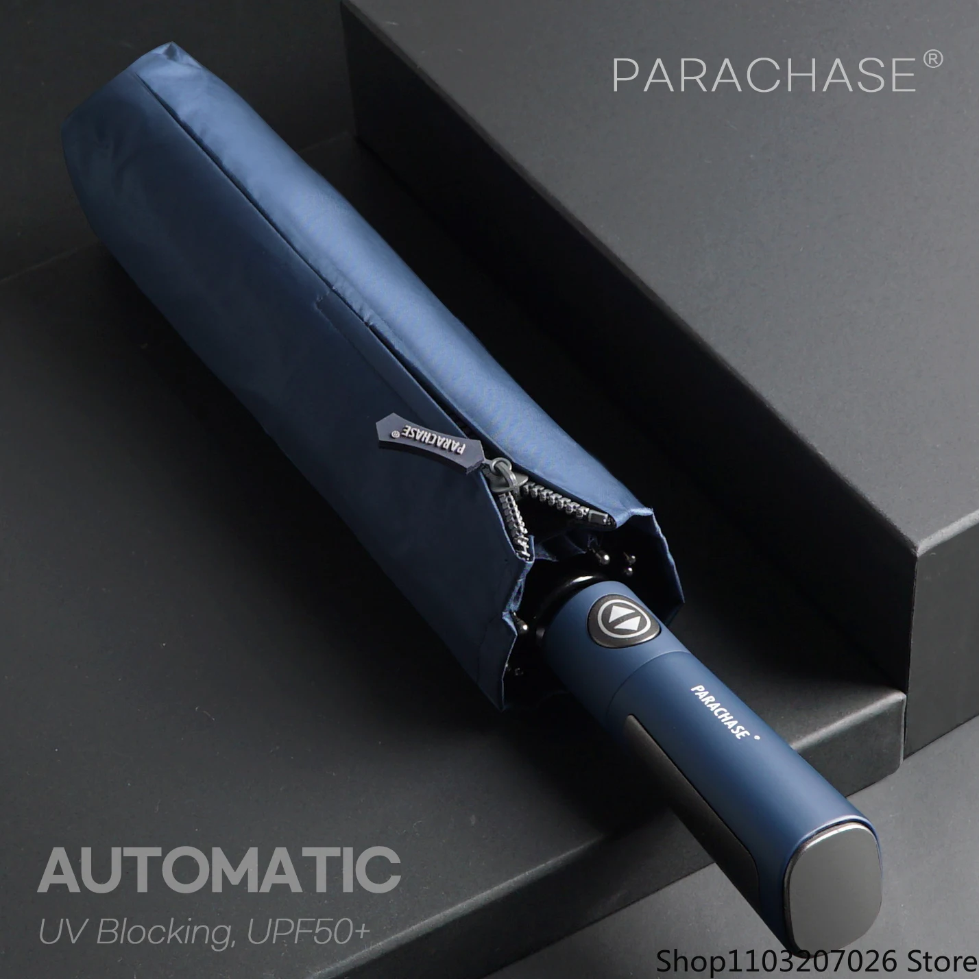 

Автоматический зонт Parachase UPF50 + для мужчин, защита от УФ излучения, защита от ветра, для путешествий, аксессуар для гольфа