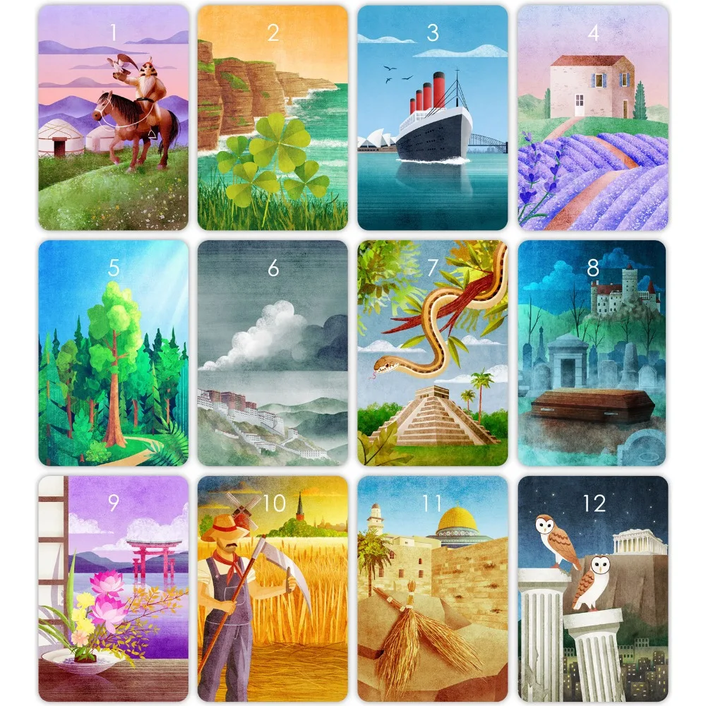 9*6 см Германия Миамдо Ленорман колода гадальные карты Таро настольные игры 36 шт.