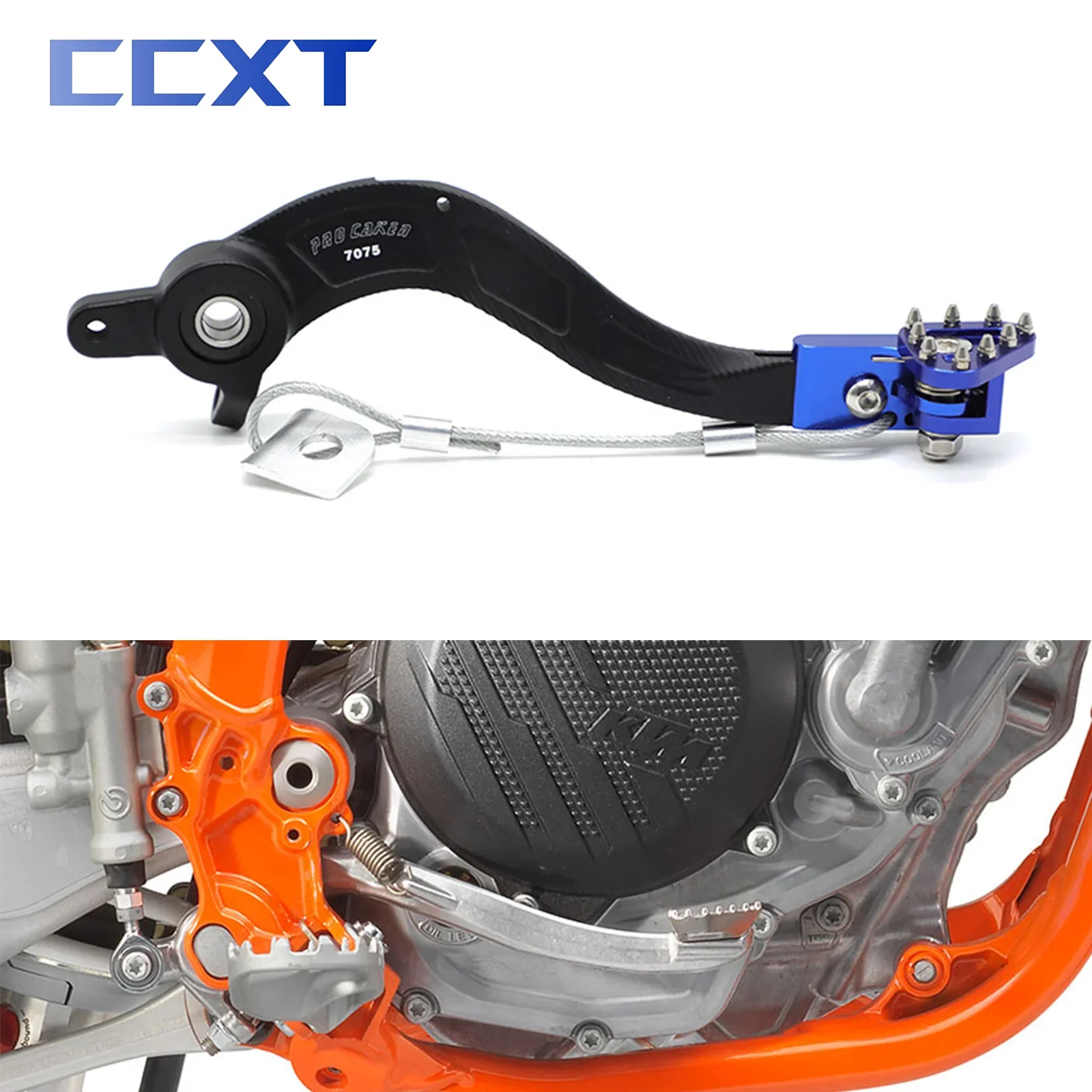 

Motorcycle CNC Aluminum Rear Foot Brake Pedal Lever For KTM SX125 SXF250 SXF350 SXF450 XCF250 XCF350 XCF450 EXC450 EXC500 SX150