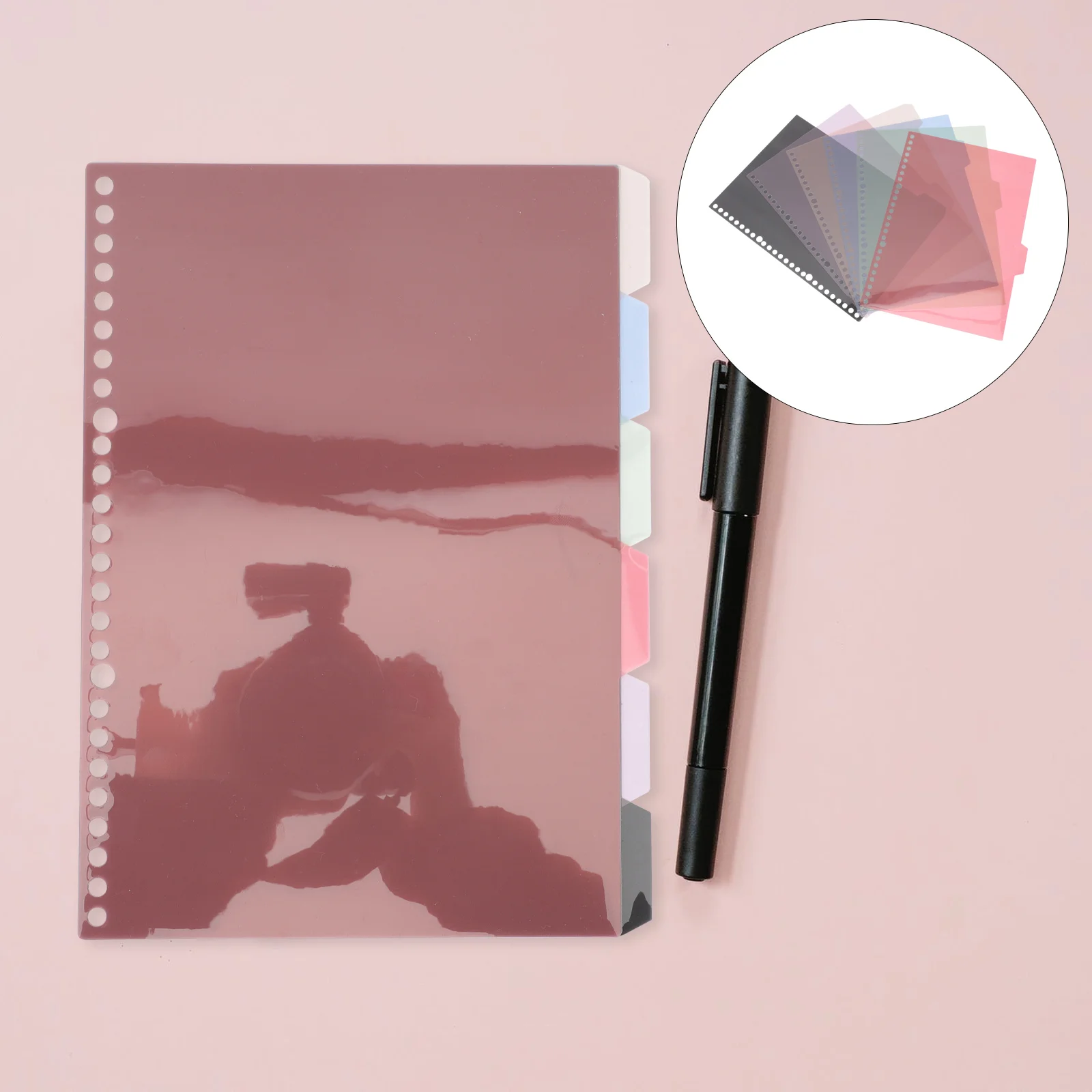 

30Pcs Replaceable Dividers Wear-resistant Tab Dividers Household Binder Tabs