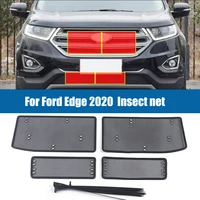 for ford edge plus st 2020 2021 stainless car front grille insect net anti screening mesh cover trim protection accessories