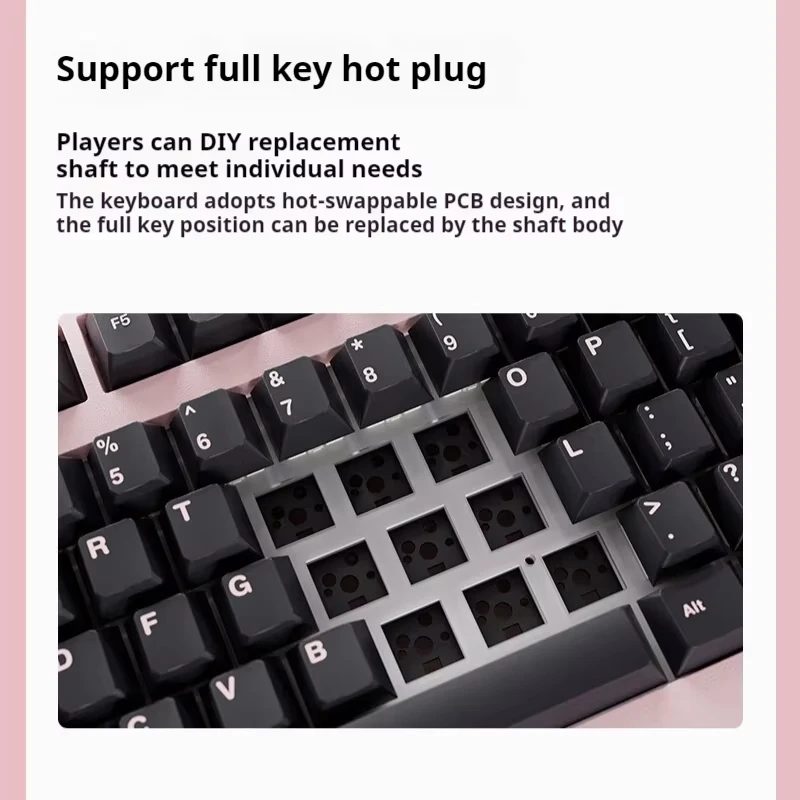 SP STAR D82 PRO Механическая клавиатура трехрежимная прокладка для горячей замены RGB
