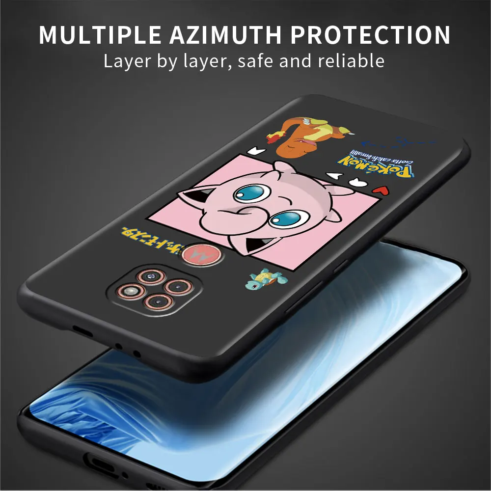 Милый чехол для телефона в виде покемона Motorola Edge 20 Pro G51 5G 30 Neo G22 One Fusion G31 G9 Power Cover
