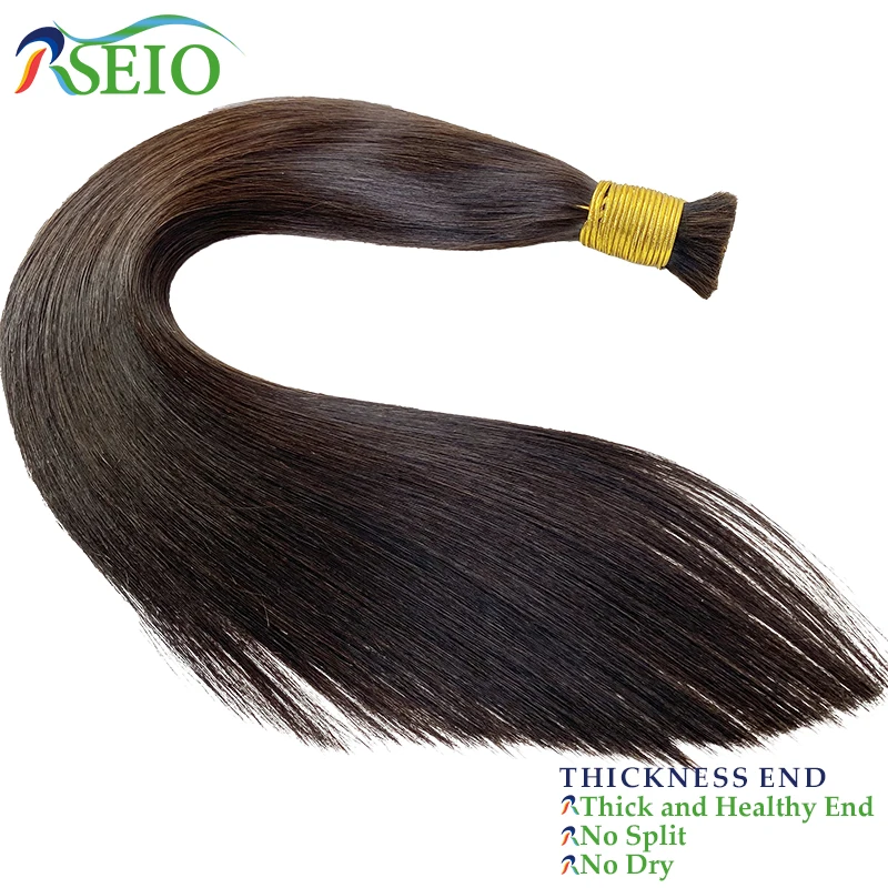 Высококачественные натуральные человеческие волосы для наращивания RSEIO черные