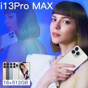 smartphone i13 pro max 10 core 6 7 inch 6800 mah 4g 5g celular global version 16gb 512gb smart cell mobile hand phone telefon free global shipping