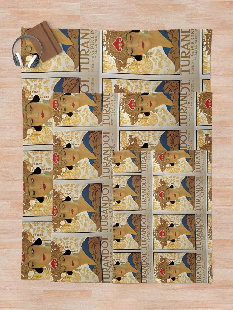 Плакат Старый оперы Puccini Turandot - винтажный оперный постер пледы пляжное волосатое