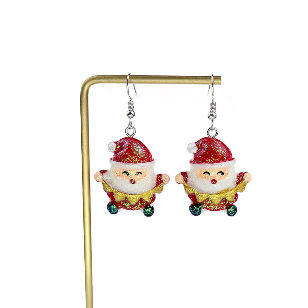 

Santa Claus Snowman Elk Bear Earrings Fashion Girl Women Jewelry Accessories Pendant , Gift for Her