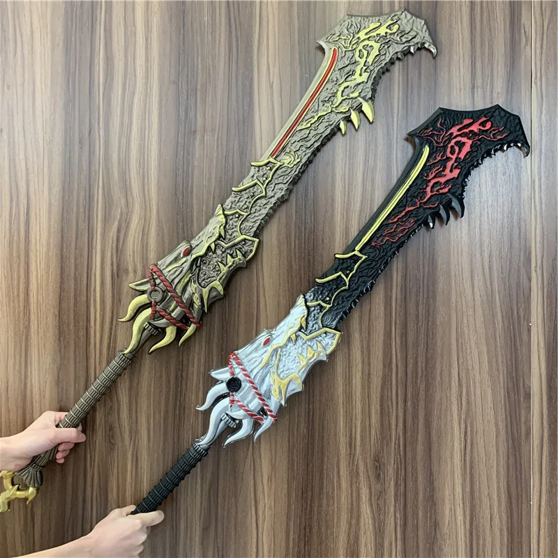 100cm Broadsword Game Naraka Bladepoint Sword Cosplay Axe 1:1 Prop Weapon Role Playing Cos Ghost Safety PU Model Toy - купить по