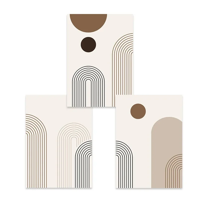 Абстрактный Геометрический Плакат В Стиле Бохо Стикер На Стену Художественный