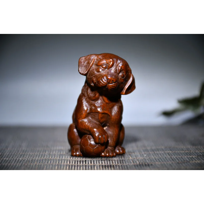 

Деревянная статуя собаки с 12 знаками Зодиака, 2,4 дюйма