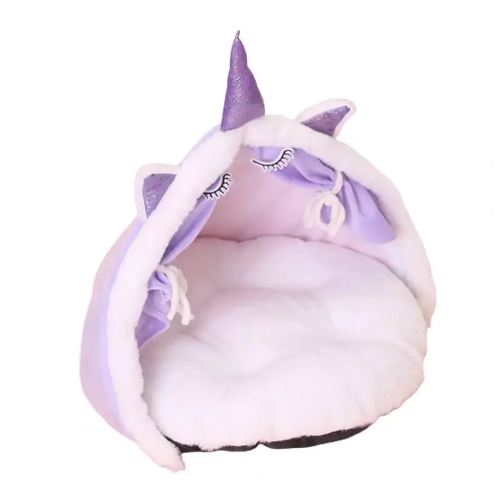 

Dog Nest Practical Non-slip Bottom Non-detachable Cute Bear Shaped Cat Dog Tent Nest for Home