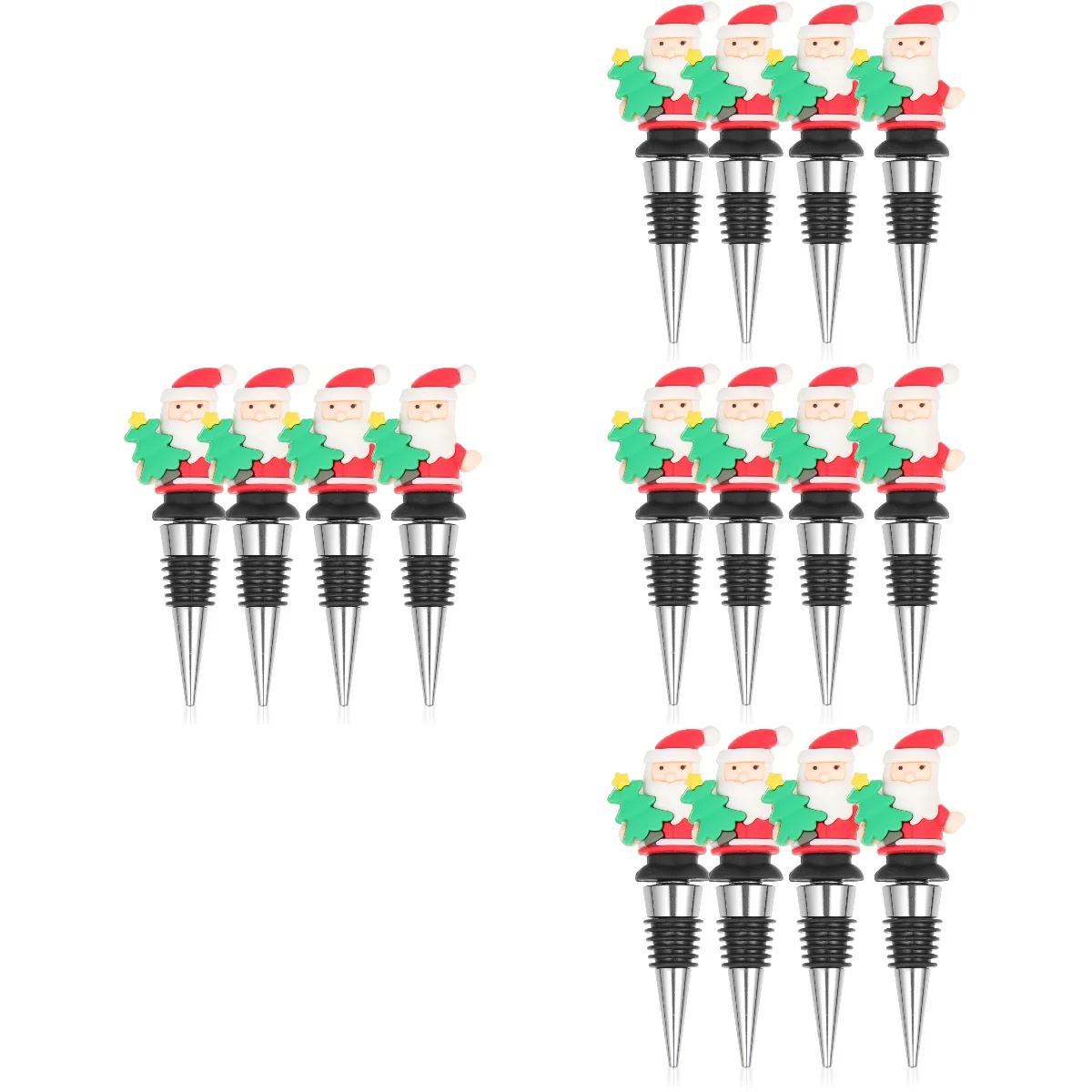 

16 Christmas Bottle Stoppers Reusable Bottle Cork Plug Tools