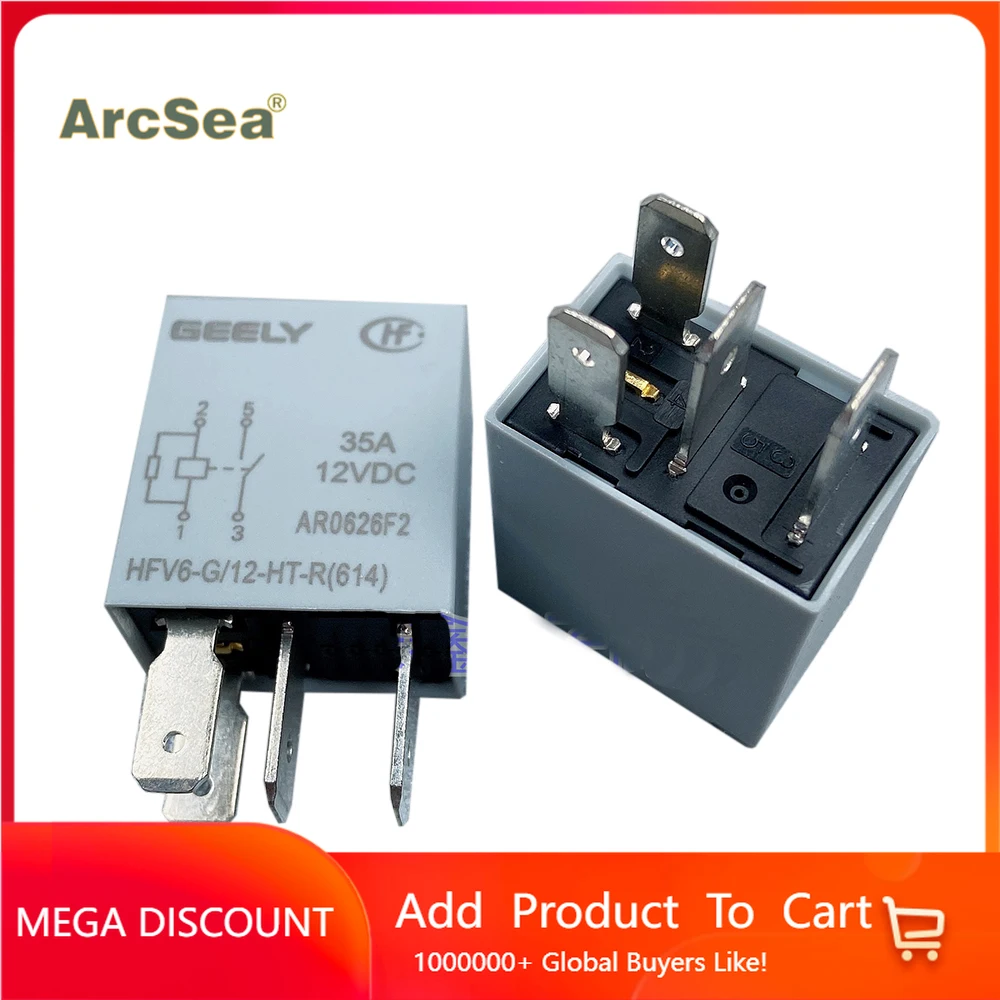 

HFV6-G-12-HT-R(614)012VDC 4pin 35A12VDC car relays new orginal