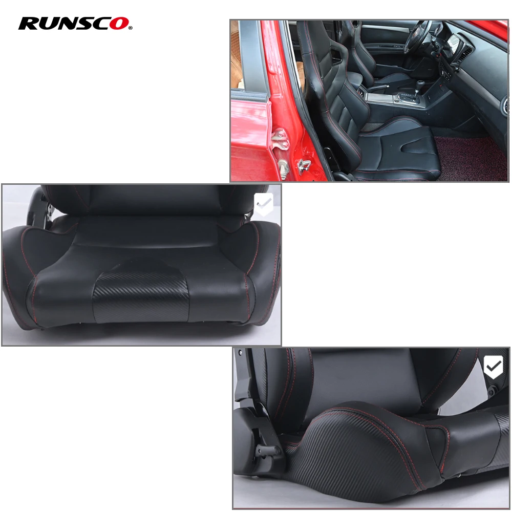 Автомобильные аксессуары регулируемые гоночные сиденья спортивные кожаные