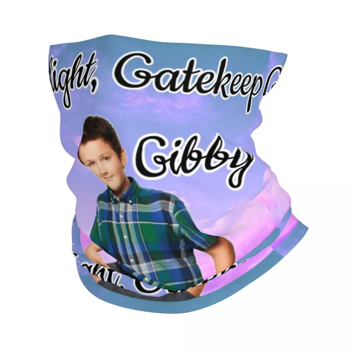 

Gaslight Gatekeep Girlboss Gibby ICarly Bandana Neck Gaiter Print Wrap Scarf Multifunctional Balaclava Fishing Adult All Season