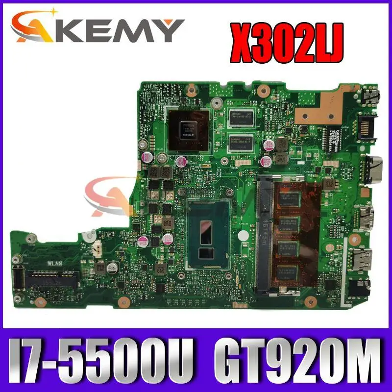 

Материнская плата X302LJ MAIN_BD._ 4G/I7-5500U/AS GT920M V2G 90NB07V0-R00020 для ASUS X302L X302LA X302LJ, материнская плата ноутбука 100% протестирована