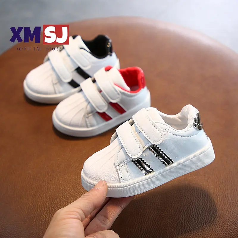 Children Shoes Girls Boys Sneakers Shoes Antislip Soft Bottom Comfortable Kids Sneaker Toddler Casual Flat Sports White Shoes