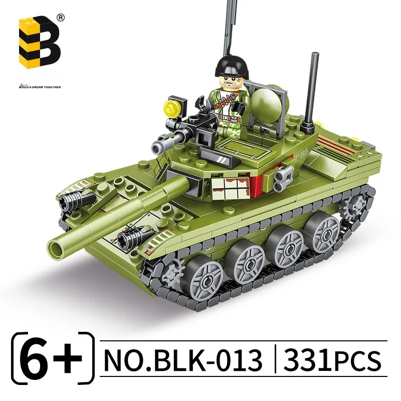 

Main Battle Tank Assembling Building Blocks Blk-013 Military Assembly Educational Model Building Blocks Toy Boy Puzzle Toys