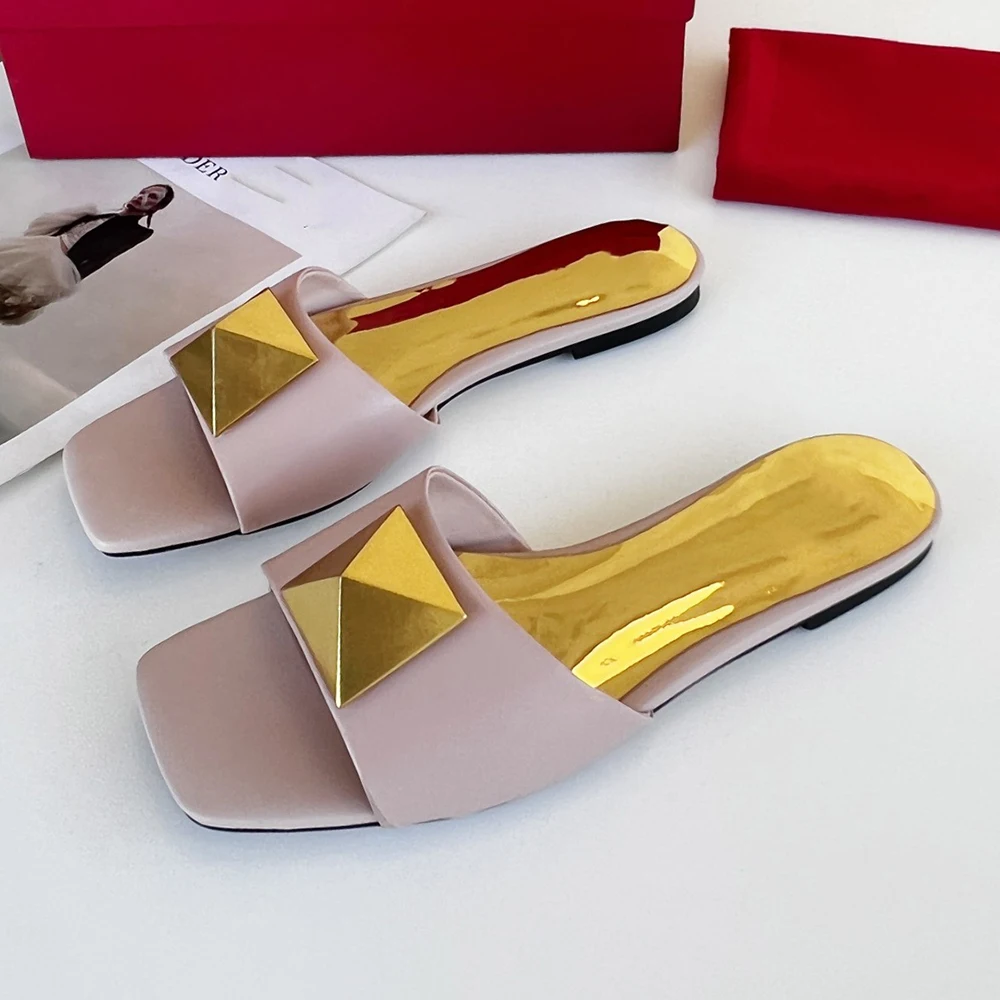 Женские босоножки на плоской подошве повседневные сандалии массивном каблуке