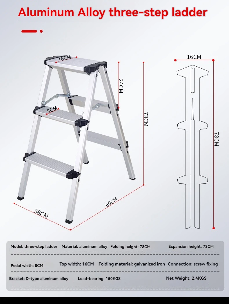 

Телескопическая складная лестница из алюминия