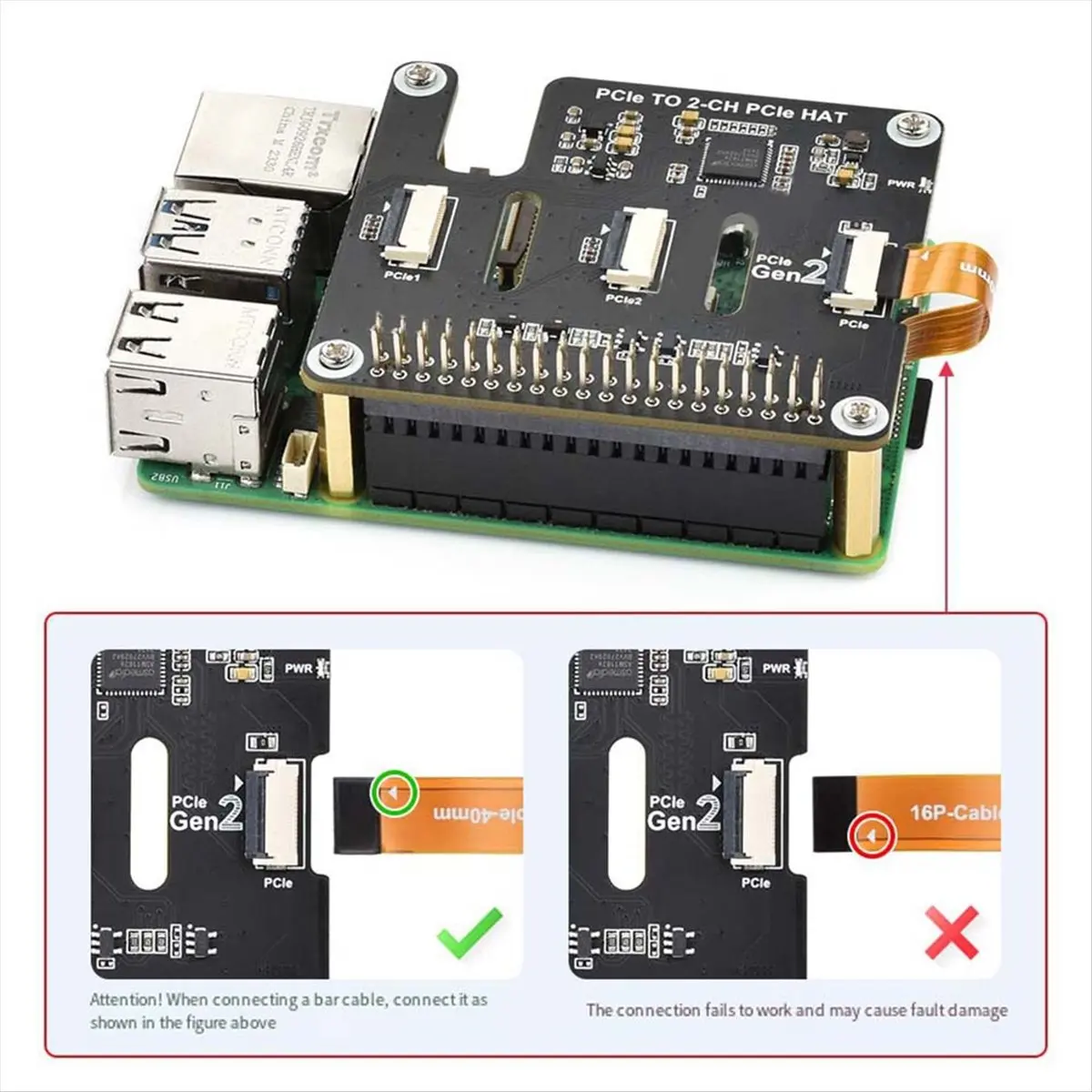 N88R для платы расширения с 5 разъемами PCIe на FFC, двухканальная плата расширения PCIe FFC для высокоскоростной работы. (art.: 3920dd22df34e) - 3920dd22df34e