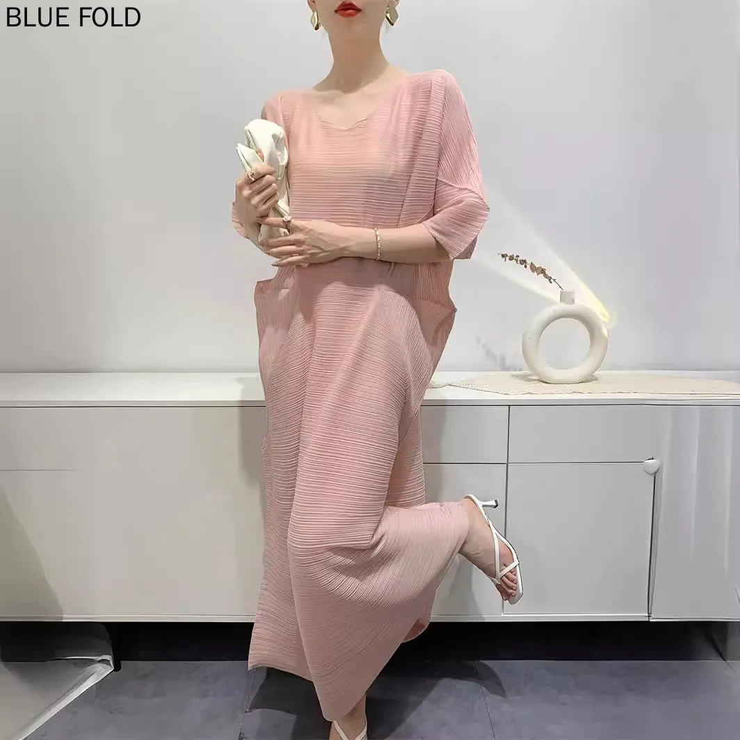 Платье женское Плиссированное средней длины на весну и лето