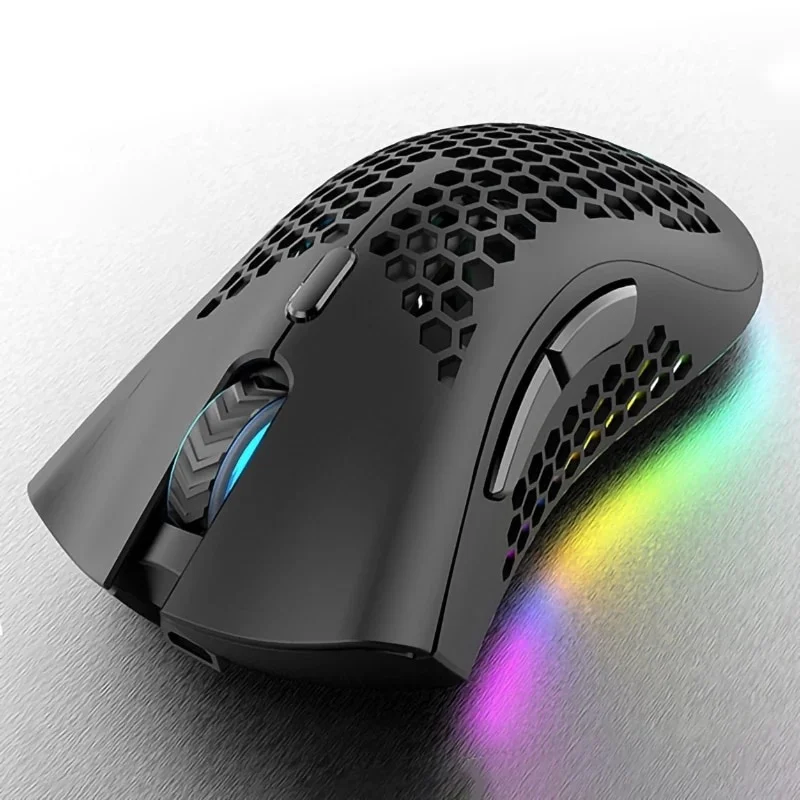 

2023 New BM600 Rechargeable USB 2.4G Wireless Light Honeycomb Gaming Mouse For Desktop PC Computers Notebook Laptop Gamer Cute