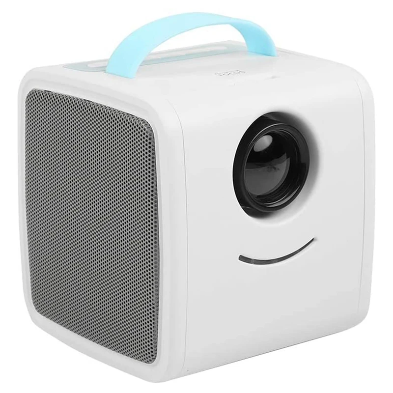 

LED Projector,1080P 1.67 Million Projector Support AV, USB, and TF Port for Theater for Child White US Plug