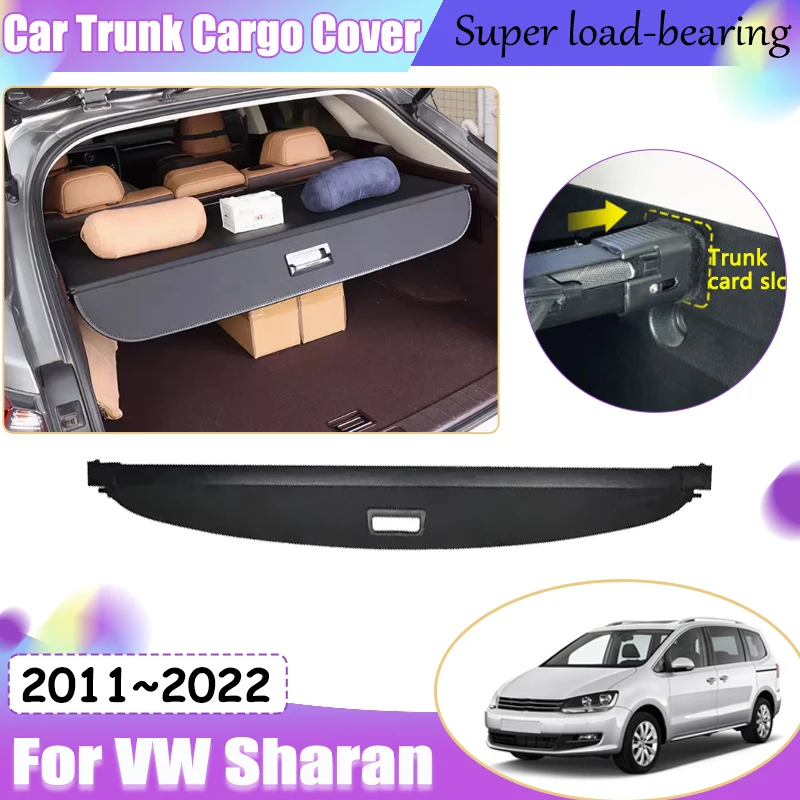 Крышка багажника для Volkswagen VW Sharan 7N MK2 2011~2022 защитная перегородка багажной полки