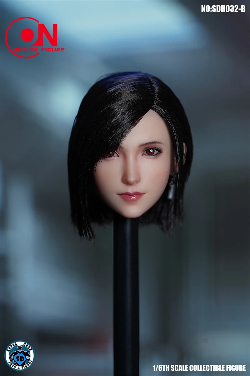 Экшн-фигурка Супер утка SDH032 1/6 Tifa короткие длинные волосы бледная кожа резная