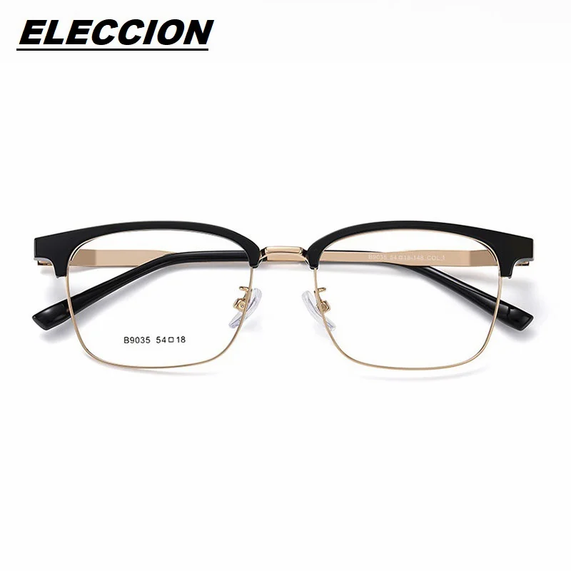 Новинка модные мужские очки ELECCION с оправой для бровей винтажные оптические