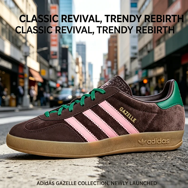Фото Женские повседневные кроссовки Adidas Samba Style, комплект из двух пар, с велюровым верхом, в ретро-стиле JI2713/JI2714 №1