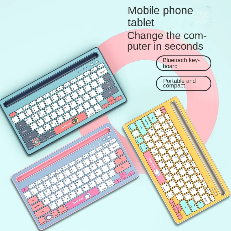 

Wireless Bluetooth Rechargeable Mouse Keyboard Set Bluetooth Office Mute Laptop Keyboard Mobile Phone Tablet Becomes Computer