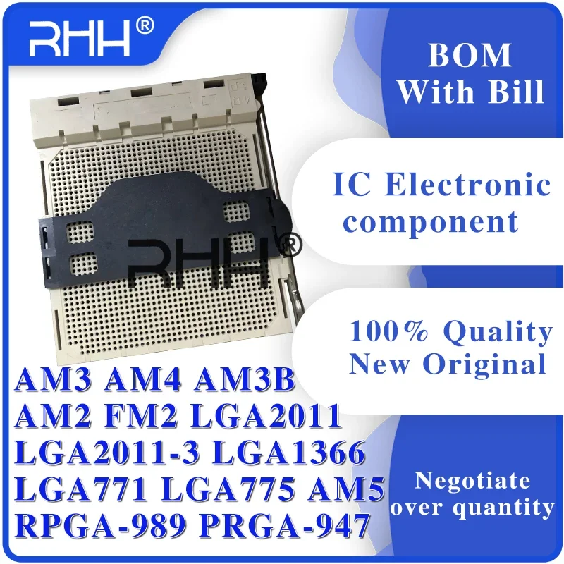 АМ3 АМ4 АМБ  АМ2 ФМ2 ЛГА2011 LGA2011-3 LGA1366 LGA771 LGA775 AM5 RPGA-989 PRGA-947 Держатель розетки BGA с
