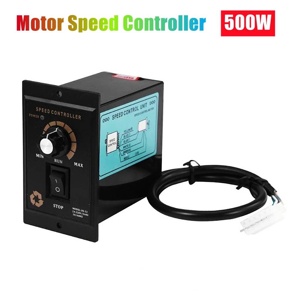 Controlador de Velocidade do Motor ac 220v Controlador Regulador de Identificar Eua-ux 52 para a Frente e Reverso do Motor Controlador de Velocidade 500w