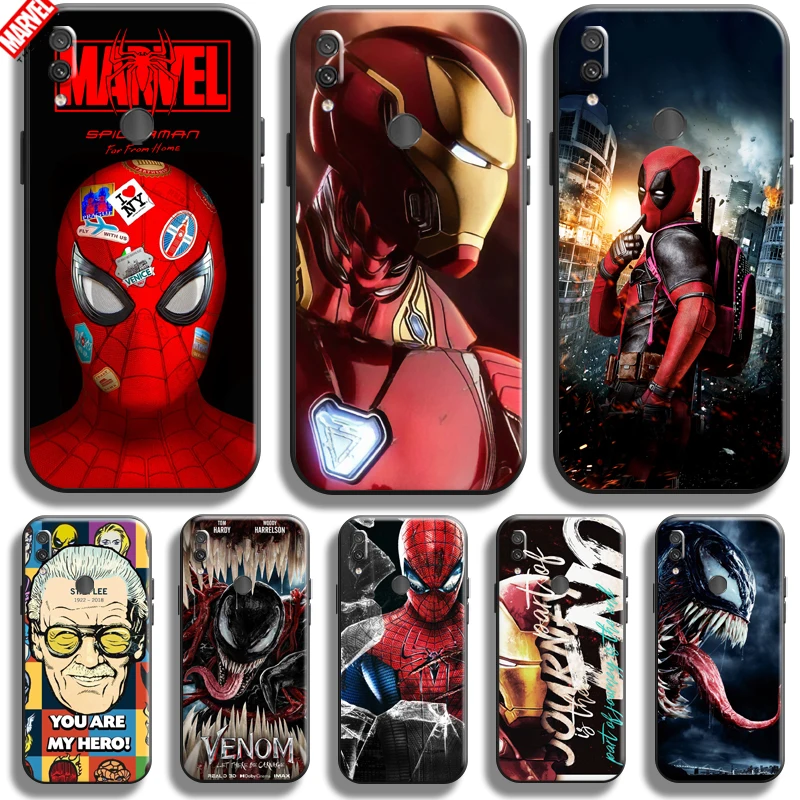 

Marvel Avengers For Xiaomi Redmi Note 7 7S Pro Redmi 7 7A Phone Case Soft Funda Carcasa Back Black Liquid Silicon