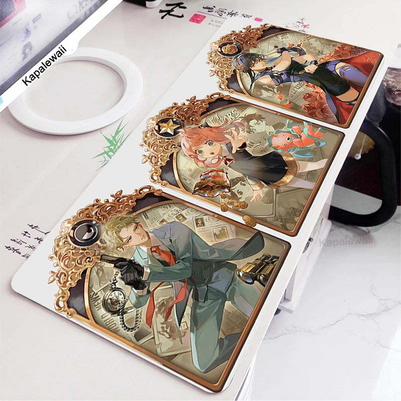 Enlarge Anime Spy x Family Gaming Mouse Mat Mause pad Large mousepad xxl Desk Protector Mause Pad Pc Gamer Table Computer Keyboard Pads
