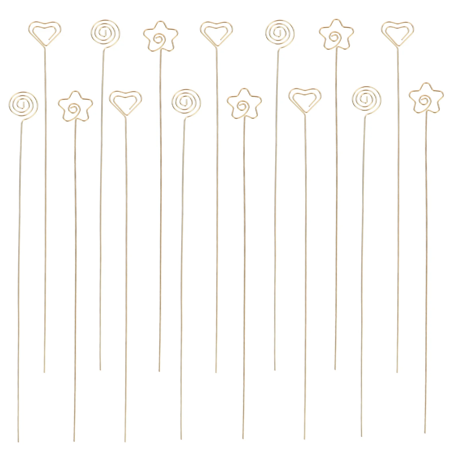 

30pcs Bouquet Packing DIY Steel Cards Holders Plated Steel Floral Cards Holders