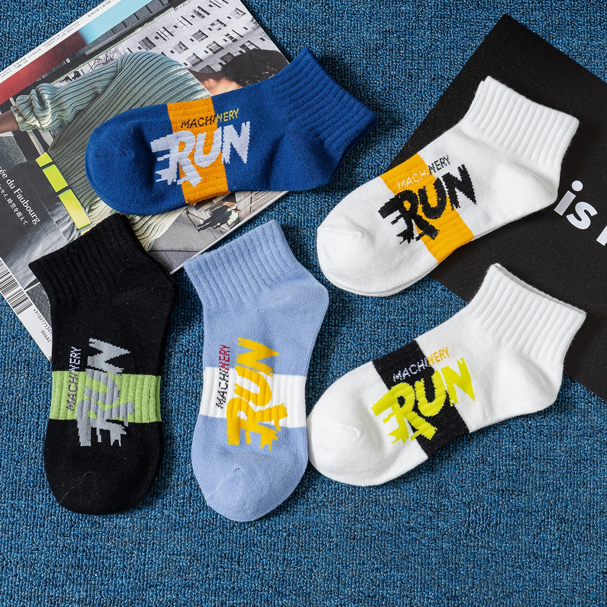 Винтажные короткие велосипедные носки с надписью низкой талией термоноски для