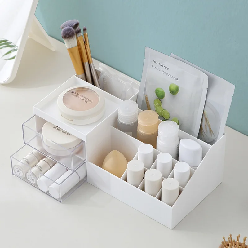 

Modern Simple Multi-functional Dresser Drawer Makeup Dresser Plastic Desktop Clutter Lipstick Storage Box