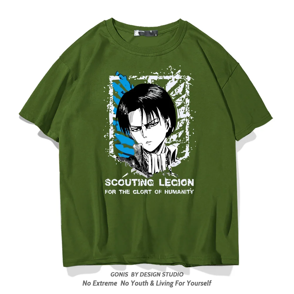 Y Liwell с коротким рукавом аниме-атака гигантская летняя тенденция свободная