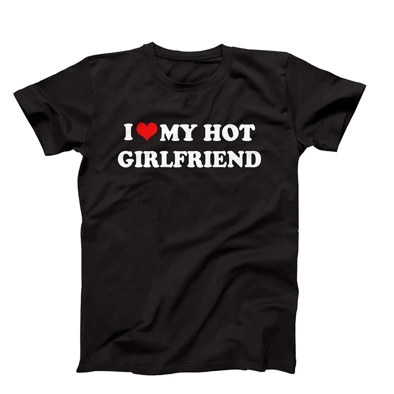 

Men I Love My Boyfriend Grunge Women T Shirt Girl Graphic Fashion Harajuku 2023 Streewear Clothes Causal Female Y2K Tops Tee