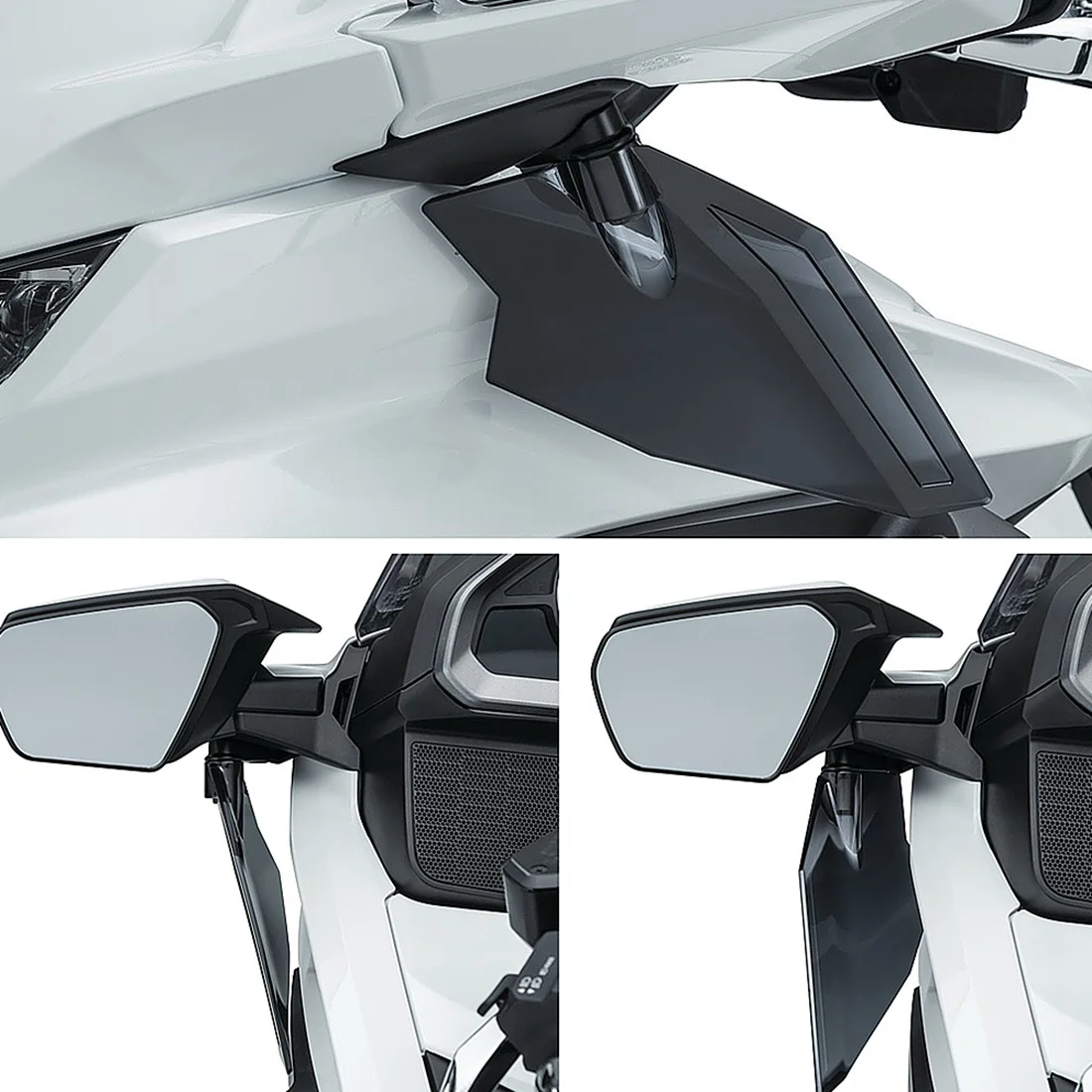 

Мотоциклетные регулируемые верхние дефлекторы воздуха для HONDA Gold Wing GL1800 Tour DCT подушка безопасности 2018-2021 F6B